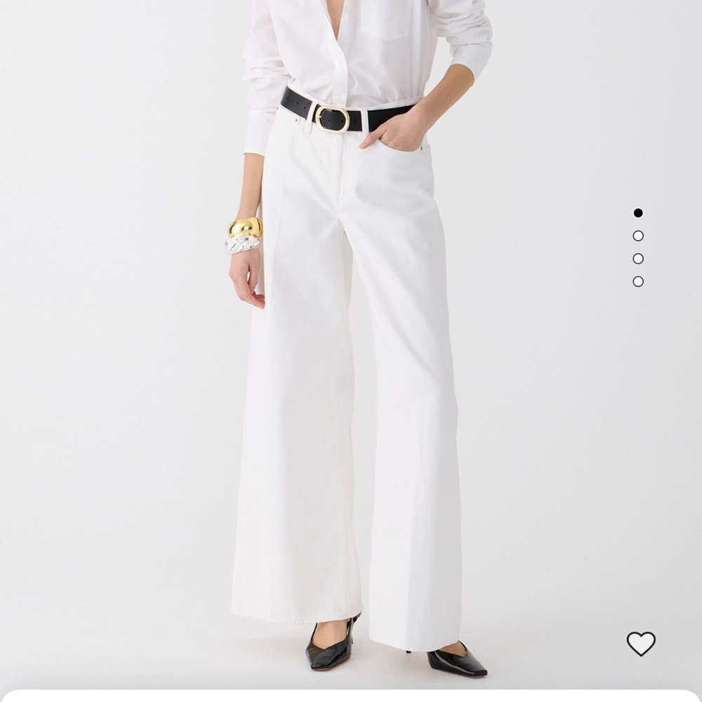 High rise superwide leg jeans
